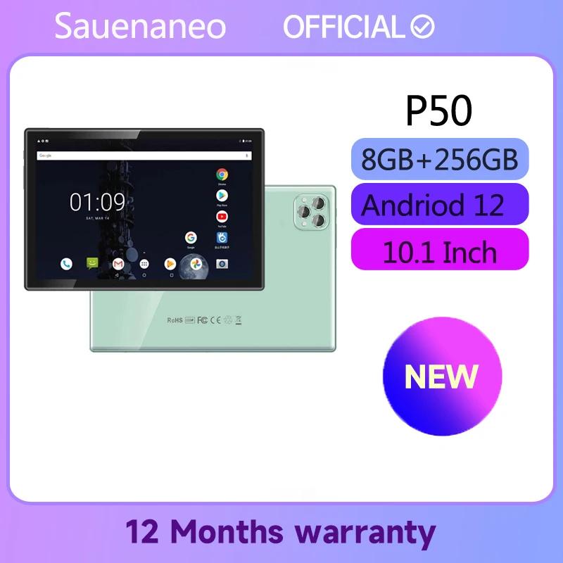 Sauenaneno P50 10.1 ġ ȵ̵ 12 Ÿھ º, 8GB RAM, 256GB ROM, MTK6762 º, 4G  SIM LTE  AI ӵ , ֽ